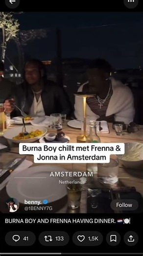 Burna Boy linked-up met Frenna & Jonna 🔥