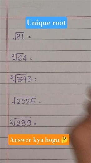Unique root 🤔 square root and cube root tricks #maths #tricks #shorts