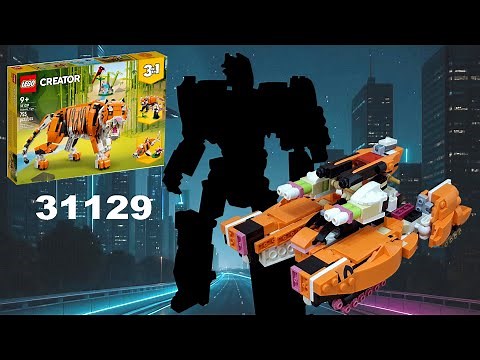 Transformer Futuristic Tank using LEGO Creator 31129 Majestic Tiger