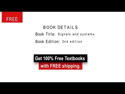 Signals And Systems - 2nd Edition 100% discount on all the Textbooks