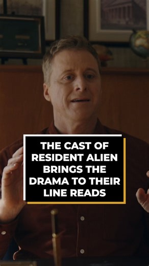 The cast of #ResidentAlien brings the drama to their line reads. Watch new episodes of Resident Alien every Friday on USA Network and SYFY! | Screen Rant