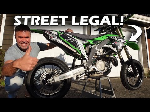Making My Dirt Bike Street Legal! (dirt bike to supermoto build)
