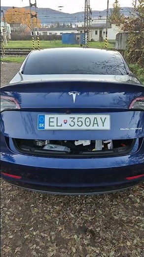 Tesla Model 3 trunk closing. fixed trunk closing by replacing strut 52SKV244