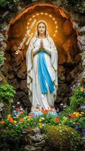 Hail, Holy Queen, Mother of mercy, our life, our sweetness and our hope. To thee do we cry, poor banished children of Eve: to thee do we send up our sighs, mourning and weeping in this valley of tears. Turn then, most gracious Advocate, thine eyes of mercy toward us, and after this our exile, show unto us the blessed fruit of thy womb, Jesus. O clement, O loving, O sweet Virgin Mary! Pray for us,O holy Mother of God, that we may be made worthy of the promises of Christ. Amen. #MyCatholicFaithGlo
