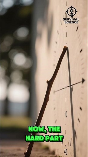 Find North Without a Compass? 🧭 Shadow Stick Trick | Real Survival Science #shorts