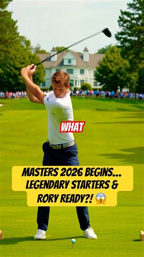 Masters 2026 Kicks Off! Legendary Starters + Rory & Scottie Ready 😱🔥 #TheMasters