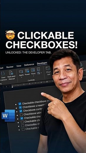 🤯 Hidden MS Word Trick: Clickable Checkboxes!