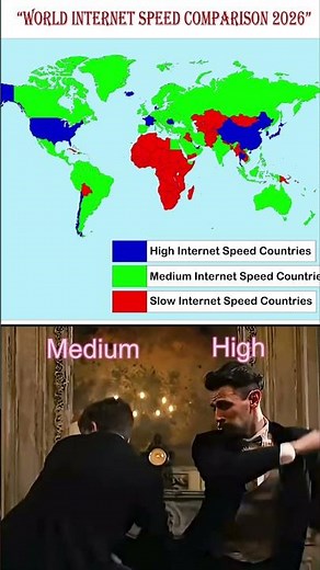 “World Internet Speed Comparison 2026”🤯 #shorts#short