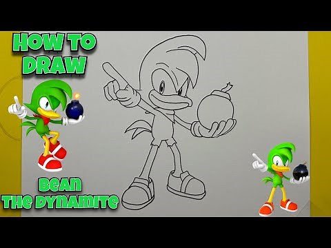 How To Draw Bean The Dynamite | Sonic | Step By Step #sonic #drawing #draw