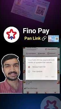 fino payment bank pan card link | How to add PAN card in Fino Pay app Af 293