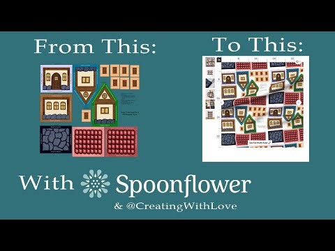 Step-by-Step Spoonflower Upload with Our Cut-and-Sew Pattern House for Trading | Creating with Love