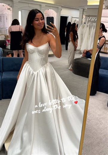 An ode to my year long game of dress up 💌 #weddingdress #weddingdressshopping #bride