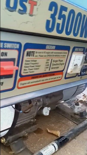 UST Ultimate Solutions Tools GG3500 3500W Generator Demo