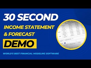 30 Second Quantrix Demo: Income Statement & Forecast