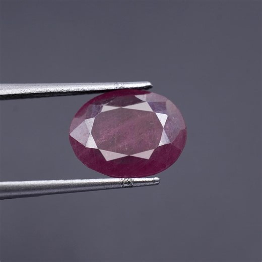 Premium Certified Ruby Gemstone | Bangkok Glass Filled Ruby | Faceted Cut Loose Red Stone for Jewelry Making - Etsy