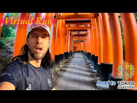 Virtual Run - Video for Treadmill - ⛩️ Fushimi Inari-taisha (Kyoto) | Before Tokyo Marathon 2026