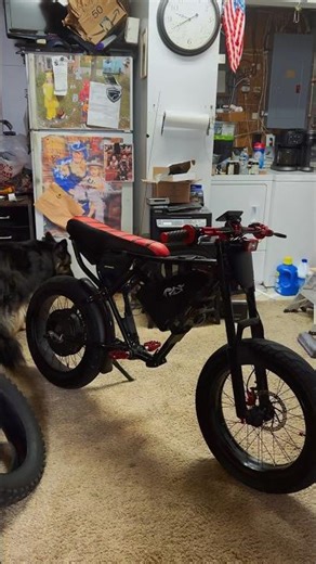 Just got street tires for the ol 72v ridstar. Next is a brake and battery upgrade…. #ridstar #ebike