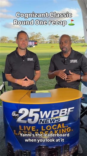 The WPBF 25 Sports team of Shayne Wright WPBF and Yianni Kourakis WPBF recap Round One of the Cognizant Classic at PGA National in Palm Beach Gardens #CognizantClassic #PGATour #Golf #AustinSmotherman #BrooksKoepka | WPBF 25 News