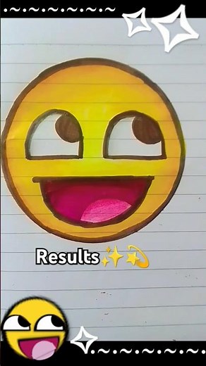 || How To Draw "EPIC FACE"💫✨ || #art #emoji #memes #roblox #face #epic