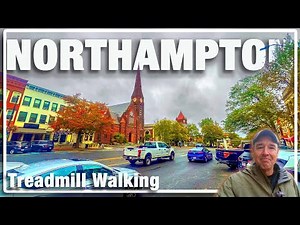 Northampton, Massachusetts - Charming Walk Through | Virtual New England City Tour for Treadmill