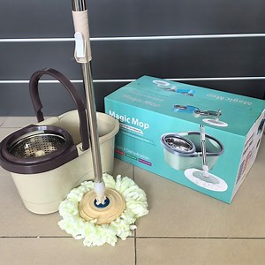 [Hot Item] Easy Cleaning Microfiber Spin Mop & Bucket Cleaning System