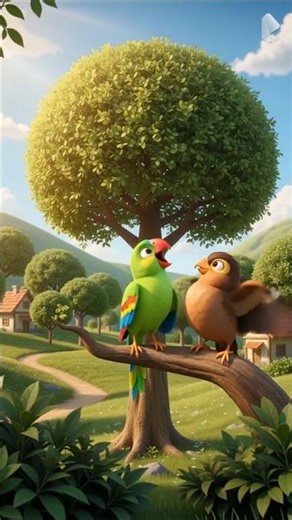 "A Storm Hurt the Myna… But the Parrot Became Her Hero!" 🎉🥳 #trending #shortsfeed