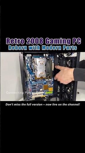 Installing Components into the Case – 2008 Retro Gaming PC Build (Core 2 Duo + 9600 GT)