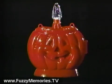 Here's a commercial for Pumpkin Light - a fun way to stay safe this Halloween - and only half the calories of regular pumpkin! Voice over in the style of Boris Karloff. Available at Walgreens, Osco Drug, Perry Drug Stores, Frank's Nursery & Crafts, True Value Hardware Stores, ServiStar Hardware Stores, and Farm Markets. This aired on October 18, 1986. | The Museum of Classic Chicago Television - Fuzzy.TV