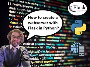 How to create a web server with Flask in Python?