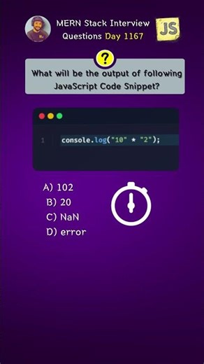 JavaScript Interview Questions 2026 || Js operator #shorts