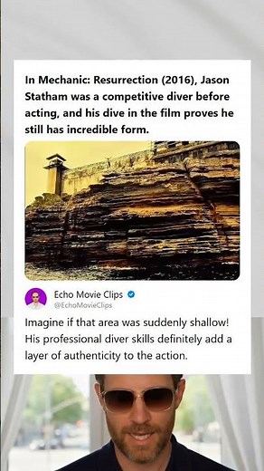 Mechanic Resurrection 2016 Jason Stathams Dive Shows Off His Competitive Diver Past