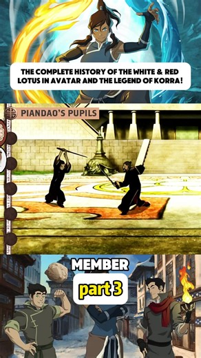 The Complete History of the WHITE & RED LOTUS in Avatar and The Legend of Korra!#tiktok #fyp #korra #avatarthelastairbender #avatars