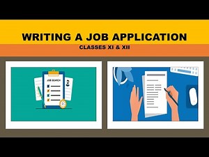 How to write a Job Application | Classes XI & XII | Format | Example | Practice Question
