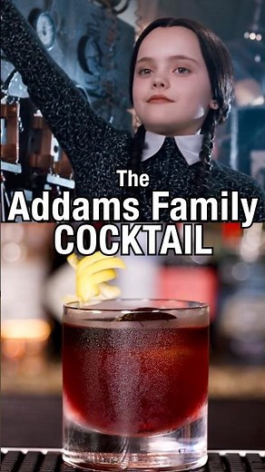 Halloween Cocktail Recipe inspired by the movie The Addams Family!