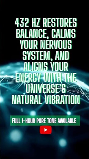 432 Hz Instant Stress Relief! Listen to the Earth's Frequency for 20 Secs