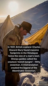 64K views · 1.6K reactions | How a Himalayan legend leapt from Sherpa folklore to a 1921 expedition and the global imagination. #Yeti #Himalayas #Folklore | History Vault | Facebook