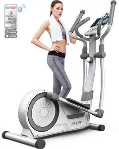 HARISON Magnetic Elliptical Machine for Home, 350 lbs Capacity, Elliptical Trainer with 16-Level Resistance Control & HARISON Bluetooth