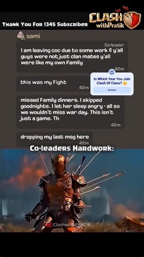 Bro did everything for this clan💔👑 || #clashofclans​ #shorts​ #coc​ #respect #gaming