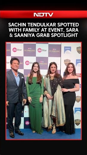 Sachin Tendulkar Spotted With Family At Event, Sara & Saaniya Grab Spotlight