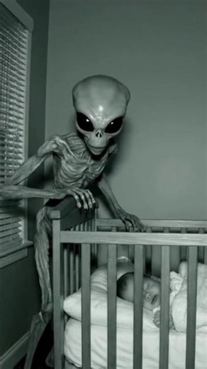 Alien Surprises Caught on Baby Cam! #alien