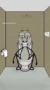 294K views · 2.8K reactions | discharge in the toilet 藍藍#animation #cartoon #funnyanimtion | Funny Cartoon | Facebook