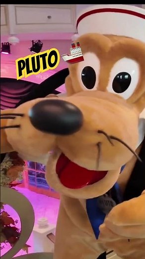 Meeting Sailor Pluto on the Disney Wish! 🚢 #disneycruise #disneywish #pluto #disneycharacters