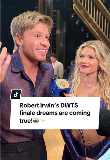 @Robert Irwin says he’s been waiting a decade to make it to the @Dancing with the Stars #DWTS finale! Here they come!✨ @Witney Carson #dancingwiththestars #robertirwin #witneycarson