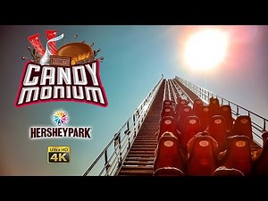 2023 Candymonium Roller Coaster On Ride Back Row 4K POV Hersheypark
