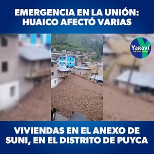 🔵🟢 Emergencia en la provincia de La Unión: Huaico afectó 20 viviendas en el anexo de Suni, en el distrito de Puyca. ▶️ El deslizamiento también generó daños en la institución educativa de la zona, mientras que la cocina de Qali Warma quedó cubierta por el lodo. ▶️ En videos se observa que las calles quedaron intransitables. Asimismo, la regidora de Puyca, María Yanqui, señaló que los pobladores presentan problemas para comunicarse por la falta de señal de las operadoras de telefonía móvil. #Ra