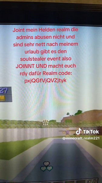 Minecraft.Realm on TikTok