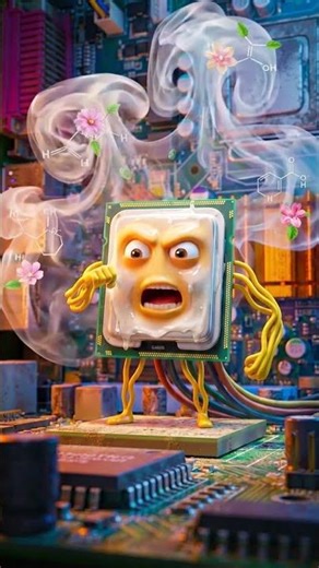 เมื่อนำครีมกันแดดมาทา cpu ? #computer #cpu