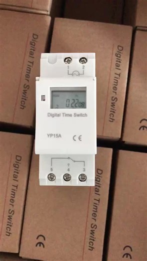 High Quality THC15A 7 Days 24 Hour Din-rail Mounting 17 ON/OFF Weekly Program Digital Time Switch
