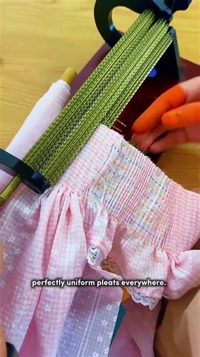 Smocking Machine Magic 🧵✨😲 #SewingHack #DIY #Crafting
