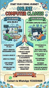 Online Computer Classes | ICSE Java & CBSE Python Computer Science